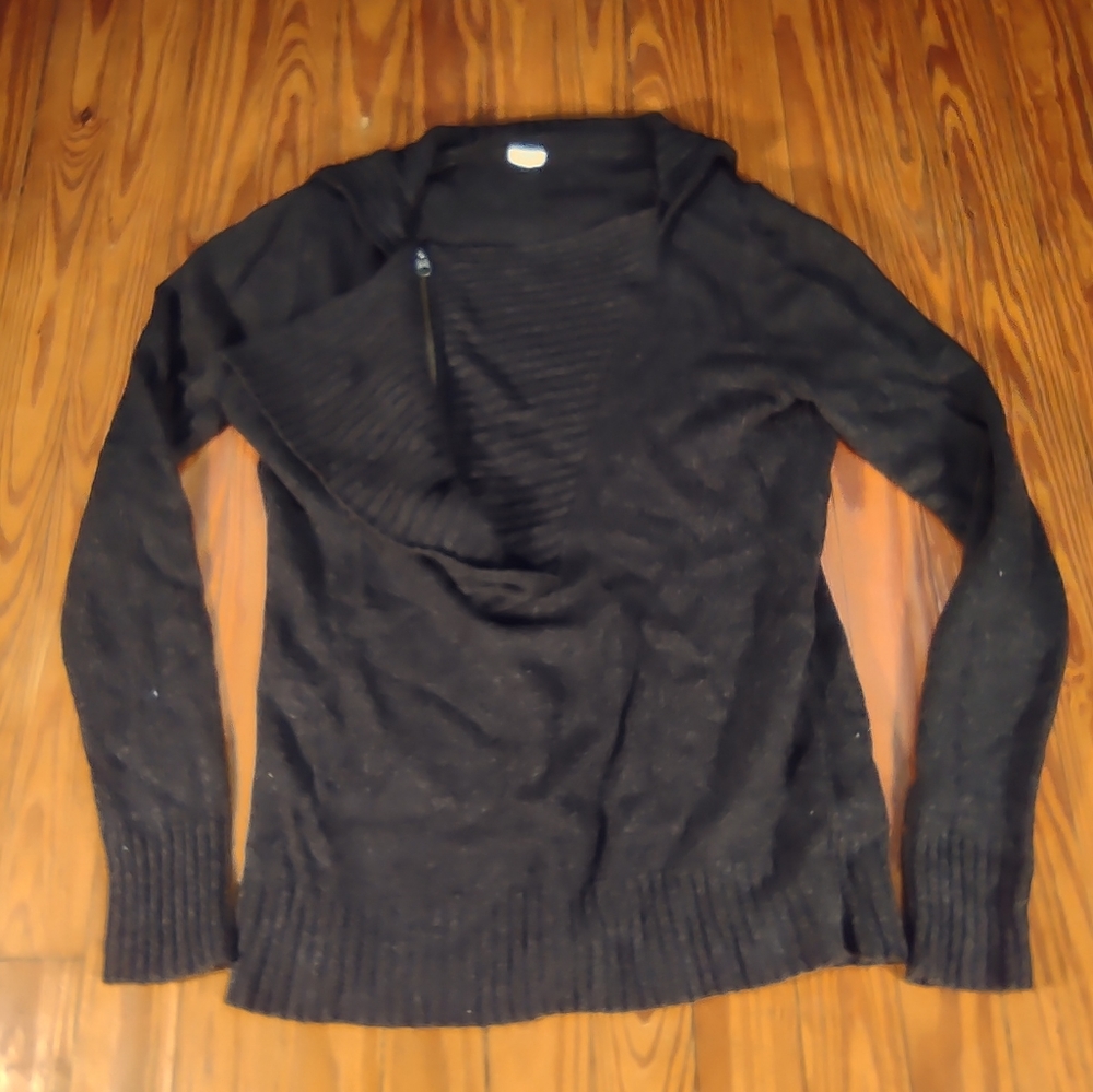 J. Crew Long Sleeve Sweatshirt Top M Black